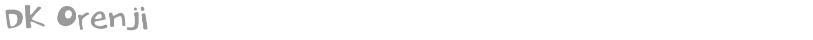 DK Orenji font preview